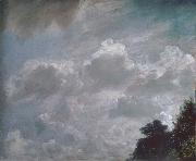 Cloud study,Hampstead,trees at ringt 11September 1821, John Constable